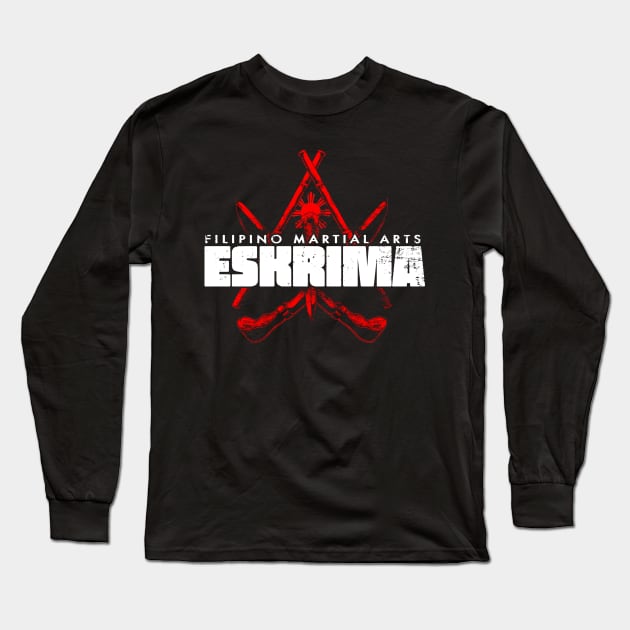 Eskrima Kali Arnis Long Sleeve T-Shirt by Black Tee Inc